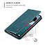 CaseMe - Samsung Galaxy A12 Hoesje - Wallet Book Case - Magneetsluiting -Blauw