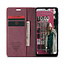 CaseMe - Samsung Galaxy A12 Hoesje - Wallet Book Case - Magneetsluiting - Rood