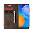 CaseMe - Huawei P Smart 2021 Hoesje - Wallet Book Case - Magneetsluiting - Donker Bruin