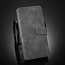 CaseMe - Samsung Galaxy S21 FE Case - with Magnetic closure - Leather Book Case - Grey