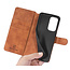 CaseMe - OnePlus 9 Case - with Magnetic closure - Leather Book Case - Light Brown