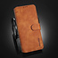 CaseMe - OnePlus 9 Case - with Magnetic closure - Leather Book Case - Light Brown