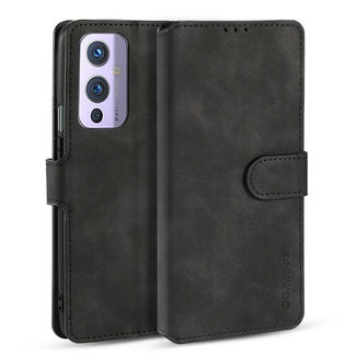 CaseMe CaseMe - OnePlus 9 Case - with Magnetic closure - Leather Book Case - Black