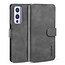 CaseMe - OnePlus 9 Case - with Magnetic closure - Leather Book Case - Grey