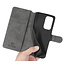 CaseMe - OnePlus 9 Case - with Magnetic closure - Leather Book Case - Grey