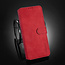 CaseMe - OnePlus 9 Case - with Magnetic closure - Leather Book Case - Red