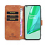 CaseMe - OnePlus 9 Pro Hoesje - Met Magnetische Sluiting - Ming Serie - Leren Book Case - Licht Bruin