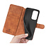 CaseMe - OnePlus 9 Pro Case - with Magnetic closure - Leather Book Case - Light Brown
