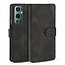 CaseMe - OnePlus 9 Pro Case - with Magnetic closure - Leather Book Case - Black