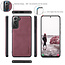 CaseMe - Samsung Galaxy S21 FE Hoesje - Back Cover en Wallet Book Case - Multifunctioneel - Rood