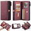 CaseMe - Samsung Galaxy S21 FE Case - Back Cover and Wallet Book Case - Multifunctional - Red