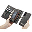 CaseMe - Case for Samsung Galaxy S21 FE - Wallet Case with Card Holder, Magnetic Detachable Cover - Black