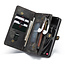 CaseMe - Samsung Galaxy S21 FE Hoesje - 2 in 1 Book Case en Back Cover - Zwart