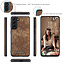 CaseMe - Case for Samsung Galaxy S21 FE - Wallet Case with Card Holder, Magnetic Detachable Cover - Brown