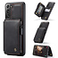 CaseMe - Samsung Galaxy S21 FE Case - Back Cover - with RFID Cardholder - Black