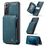CaseMe - Samsung Galaxy S21 FE Case - Back Cover - with RFID Cardholder - Blue