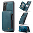 CaseMe - Samsung Galaxy S21 FE Hoesje - Back Cover - met RFID Pasjeshouder - Blauw