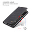CaseMe - Case for Xiaomi Mi 11 Lite - PU Leather Wallet Case Card Slot Kickstand Magnetic Closure - Black