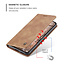 CaseMe - Case for Xiaomi Mi 11 Lite - PU Leather Wallet Case Card Slot Kickstand Magnetic Closure - Light Brown