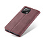 CaseMe - Xiaomi Mi 11 Lite Hoesje - Wallet Book Case - Magneetsluiting - Donker Rood