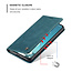 CaseMe - Case for Xiaomi Mi 11 Lite - PU Leather Wallet Case Card Slot Kickstand Magnetic Closure - Blue