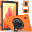 Case2go - Samsung Galaxy Tab A7 (2020) Case - Shock-Proof Hand Strap Armor Case - Orange