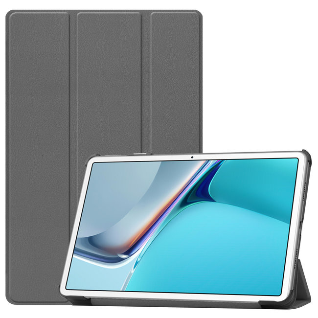 Cover2day - Case for Huawei MatePad 11 - Slim Tri-Fold Book Case - Lightweight Smart Cover - Grey