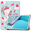 Cover2day - Case for Huawei MatePad 11 - Slim Tri-Fold Book Case - Lightweight Smart Cover - Unicorn
