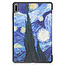 Cover2day - Case for Huawei MatePad 11 - Slim Tri-Fold Book Case - Lightweight Smart Cover - Starry Sky