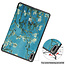 Cover2day - Case for Huawei MatePad 11 - Slim Tri-Fold Book Case - Lightweight Smart Cover - White Blossom