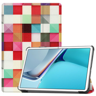 Cover2day Huawei MatePad 11 Inch (2021) Hoes - Tri-Fold Book Case - Blocks