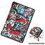 Cover2day - Case for Huawei MatePad 11 - Slim Tri-Fold Book Case - Lightweight Smart Cover - Graffiti