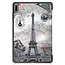 Cover2day - Case for Huawei MatePad 11 - Slim Tri-Fold Book Case - Lightweight Smart Cover - Eiffel Tower