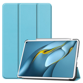 Cover2day Huawei MatePad Pro 10.8 (2021) Hoes - Tri-Fold Book Case - Licht Blauw