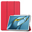 Cover2day - Case for Huawei MatePad Pro 10.8 (2021) - Slim Tri-Fold Book Case - Lightweight Smart Cover - Red