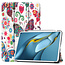 Cover2day - Case for Huawei MatePad Pro 10.8 (2021) - Slim Tri-Fold Book Case - Lightweight Smart Cover - Butterflies