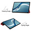 Cover2day - Hoes voor de Huawei MatePad Pro 12.6 (2021) - Tri-Fold Book Case - Rood