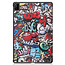 Cover2day - Hoes voor de Huawei MatePad Pro 12.6 (2021) - Tri-Fold Book Case - Graffiti