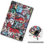 Cover2day - Case for Huawei MatePad Pro 12.6 (2021) - Slim Tri-Fold Book Case - Lightweight Smart Cover - Graffiti