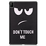 Cover2day - Hoes voor de Huawei MatePad Pro 12.6 (2021) - Tri-Fold Book Case - Don't Touch Me