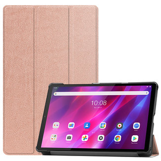 Cover2day Cover2day - Case for Lenovo Tab K10 - Slim Tri-Fold Book Case - Lightweight Smart Cover - Rosé-Gold