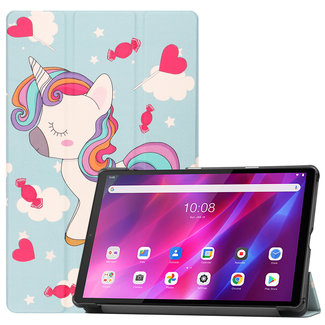 Cover2day Lenovo Tab K10 (10.3 Inch) Hoes - Tri-Fold Book Case - Eenhoorn