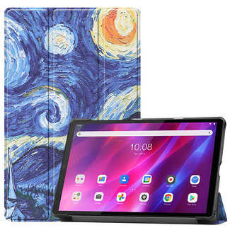 Cover2day Cover2day - Case for Lenovo Tab K10 - Slim Tri-Fold Book Case - Lightweight Smart Cover - Starry Sky