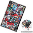 Cover2day - Hoes voor de Lenovo Tab K10 10.3 Inch (2021) - Tri-Fold Book Case - Graffiti