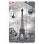 Cover2day - Case for Lenovo Tab K10 - Slim Tri-Fold Book Case - Lightweight Smart Cover - Eiffel Tower