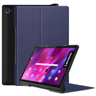 Cover2day Case for Lenovo Yoga Tab 11 (2021) - Slim Tri-Fold Book Case - Lightweight Smart Cover - Dark Blue