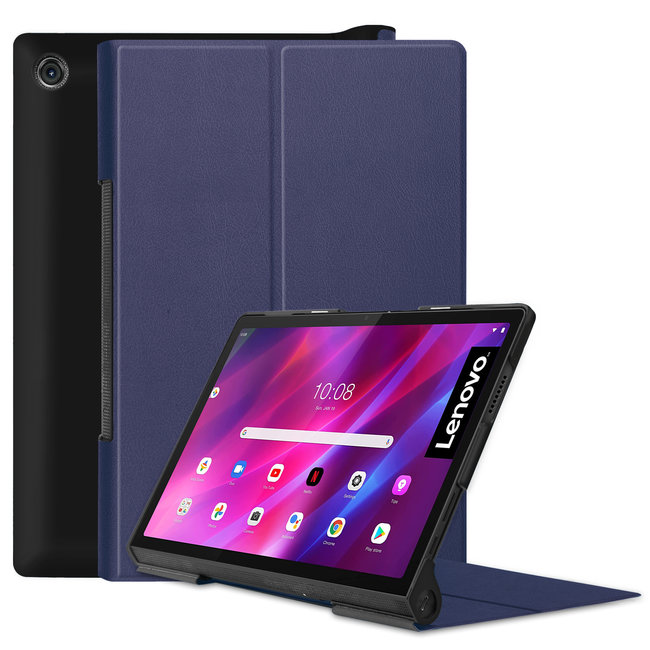 Cover2day - Hoes voor de Lenovo Yoga Tab 11  (2021) - Tri-Fold Book Case - Donker Blauw