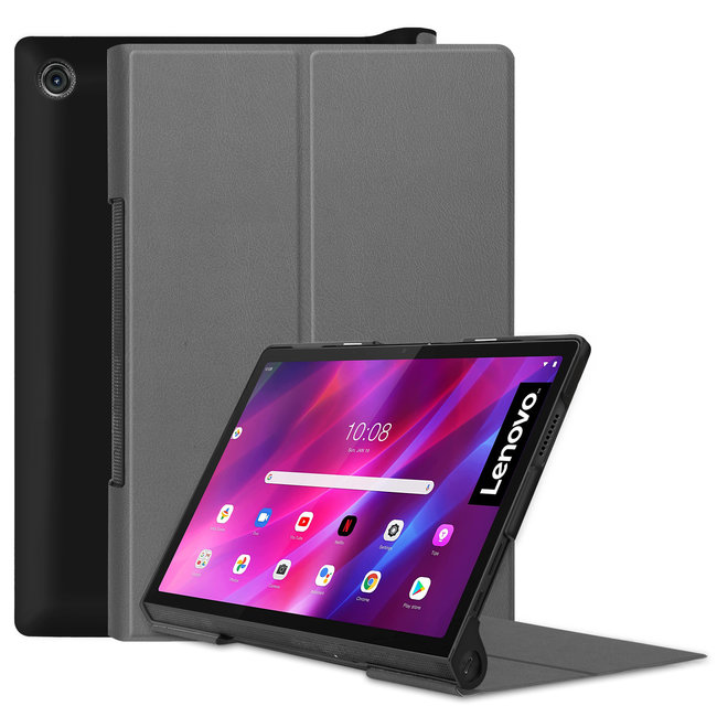 Cover2day - Hoes voor de Lenovo Yoga Tab 11  (2021) - Tri-Fold Book Case - Grijs