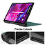 Cover2day - Case for Lenovo Yoga Tab 11  (2021) - Slim Tri-Fold Book Case - Lightweight Smart Cover - Dark Green