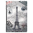 Cover2day - Case for Lenovo Yoga Tab 11  (2021) - Slim Tri-Fold Book Case - Lightweight Smart Cover - Eiffel tower